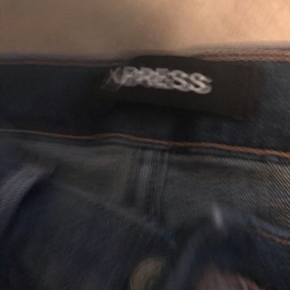 Express seamed front dark wash size 6 classic boot cut jeans - Picture 5 of 7